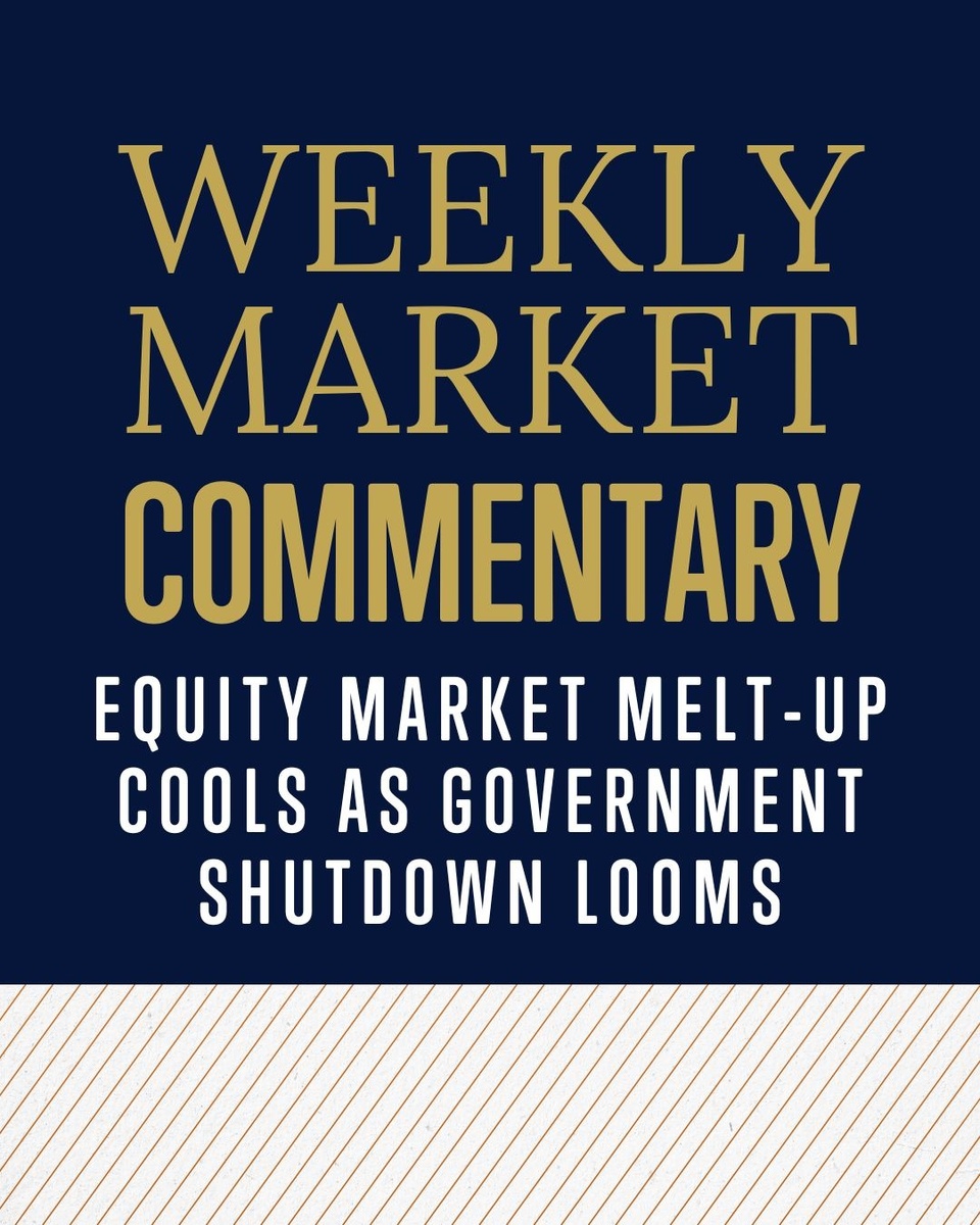 Equity Market Melt-Up Cools as Government Shutdown Looms
