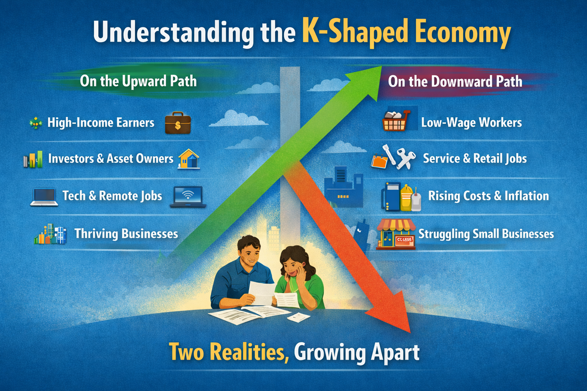 What Does a “K-Shaped Economy” Mean—and Why It Matters to Your Financial Life