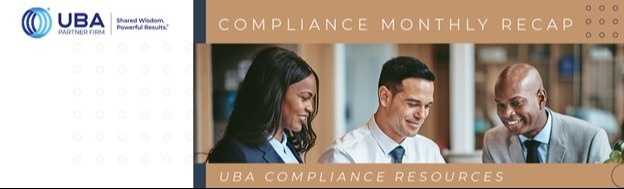 UBA Compliance Article Recap - September 2023
