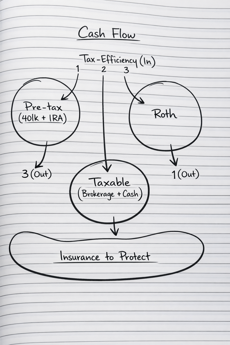 Roth Contributions, Tax Control, and the Three Buckets