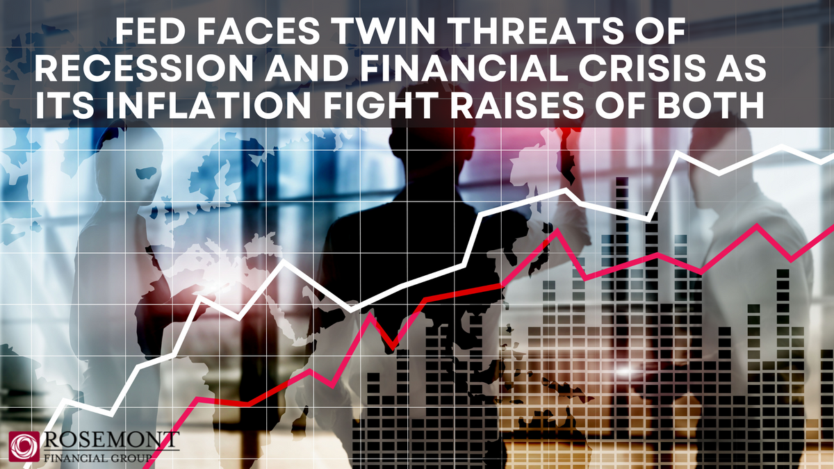 Fed faces twin threats of recession and financial crisis as its inflation fight raises risks of both