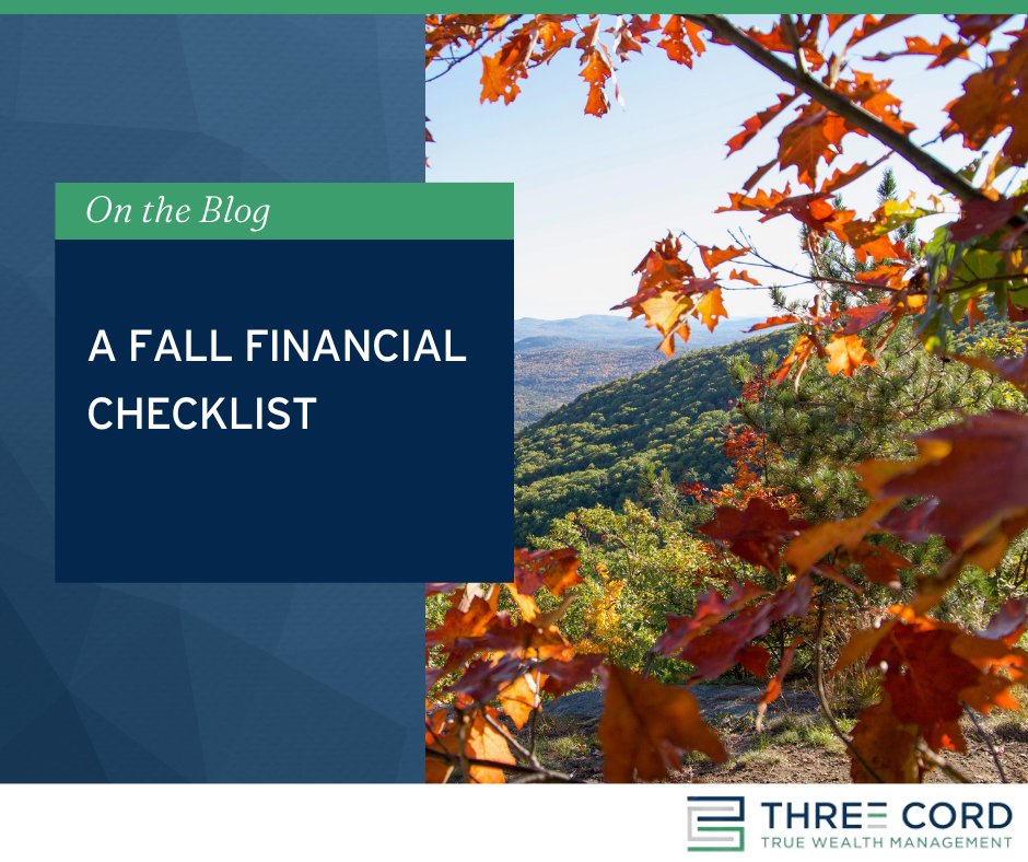 A Fall Financial Checklist