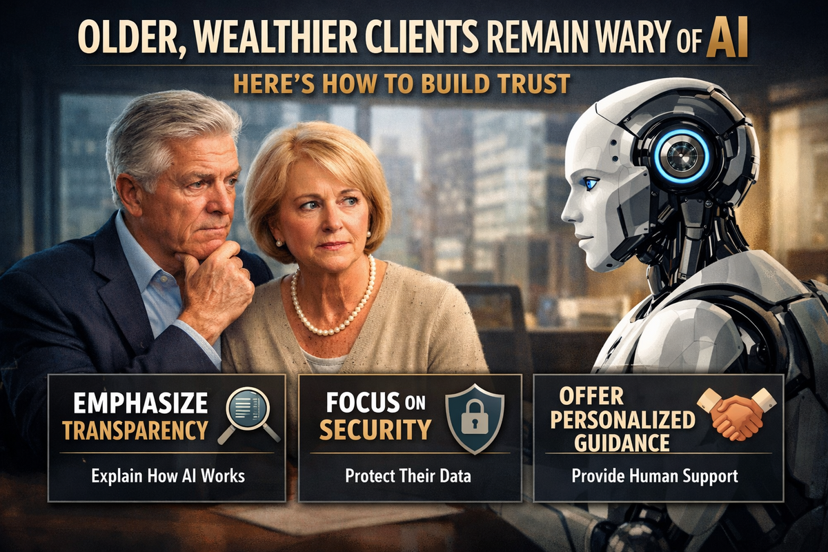 Older, wealthier clients remain wary of AI. Here's how to build trust