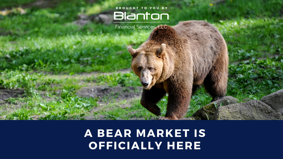 A Bear Market is Officially Here