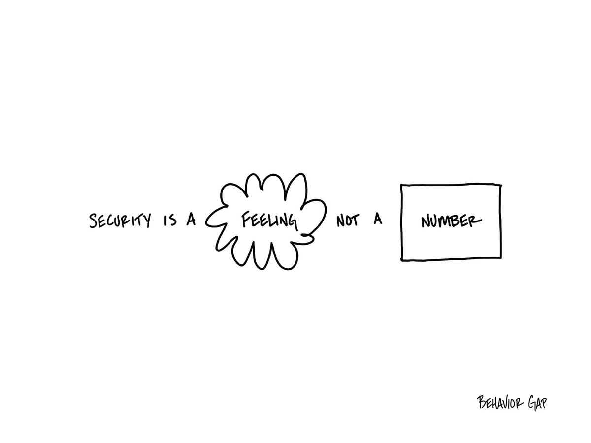 Life & Money: Security Is a Feeling, Not a Number