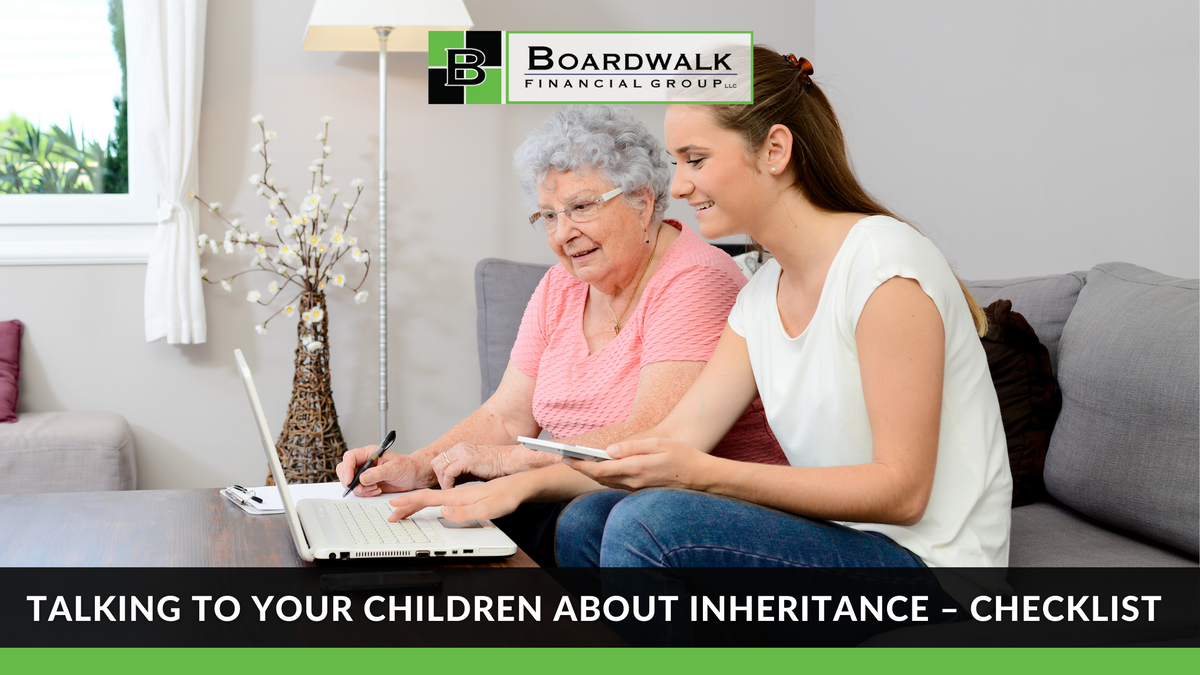 TALKING TO YOUR CHILDREN ABOUT INHERITANCE – Checklist