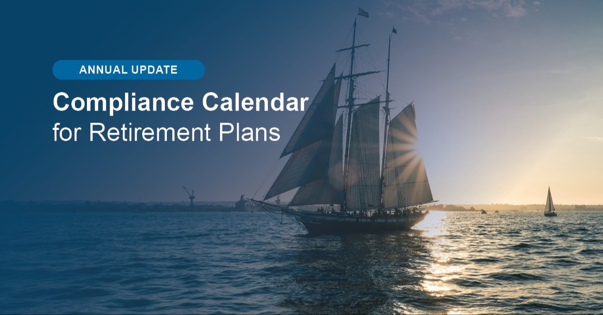 2026 Compliance Calendar and Q1 Reminders