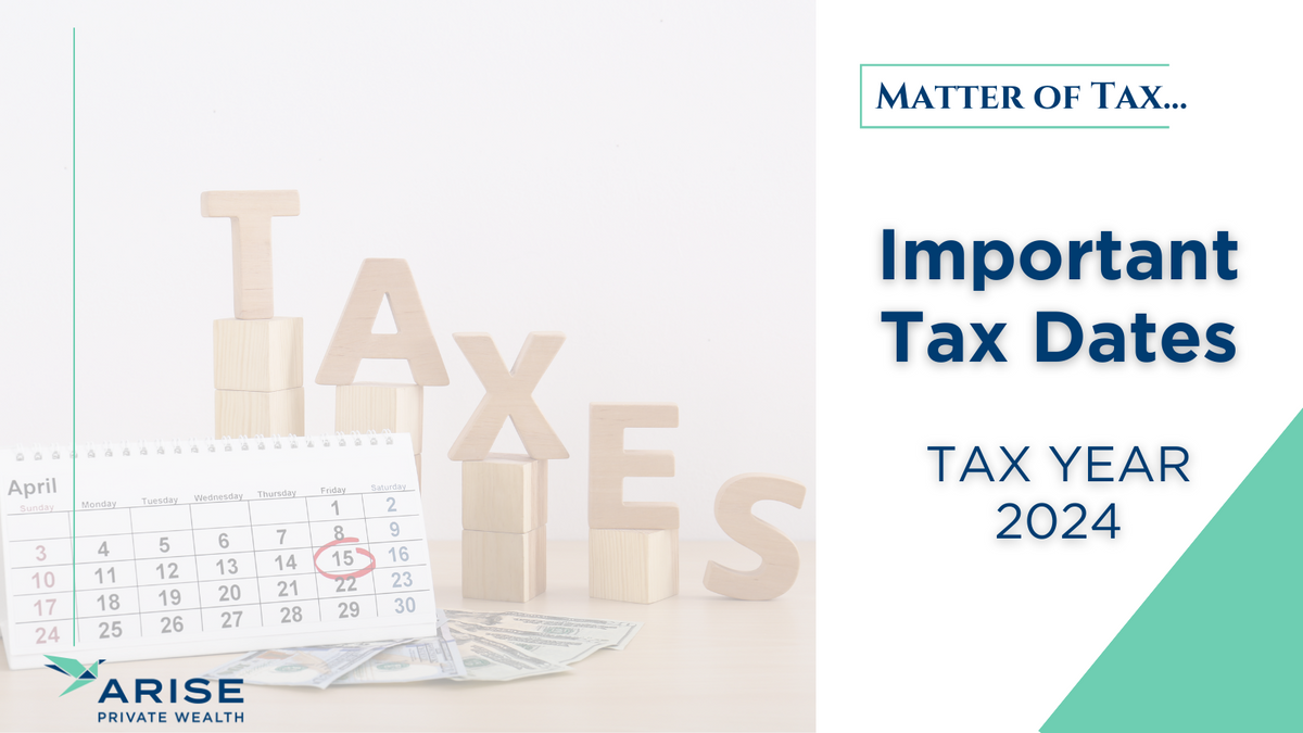 MATTER OF TAX: Important 2024 Dates