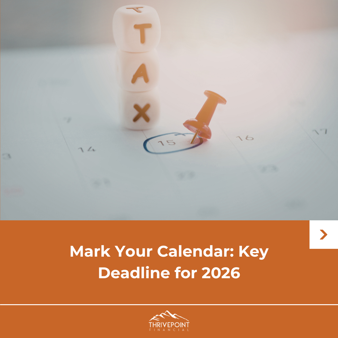 Mark Your Calendar: Key Deadline for 2026