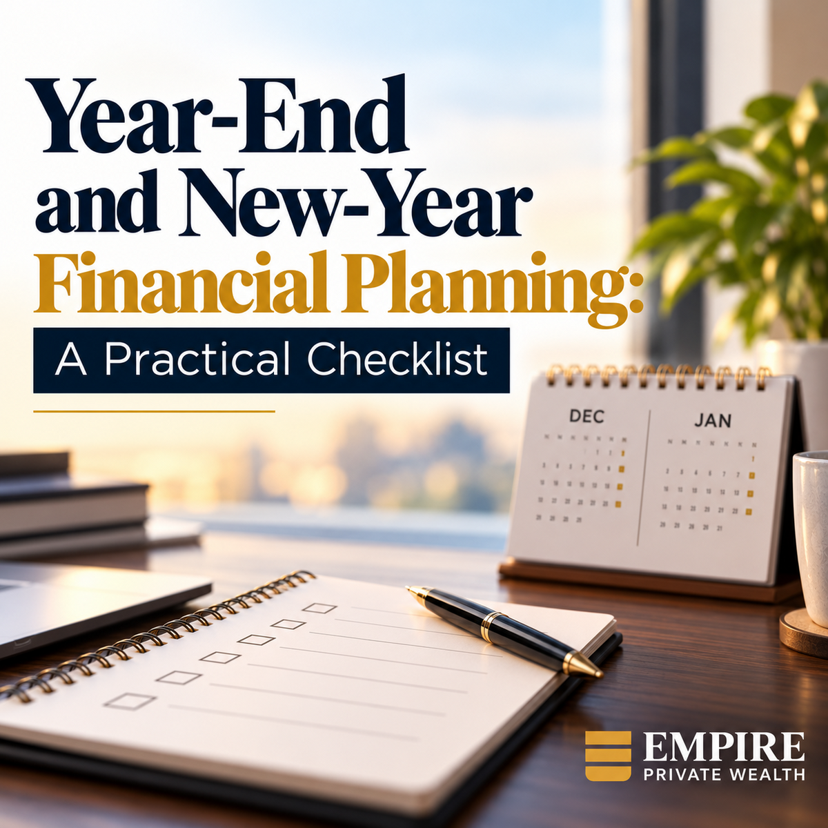 Year-End and New-Year Financial Planning: A Practical Checklist