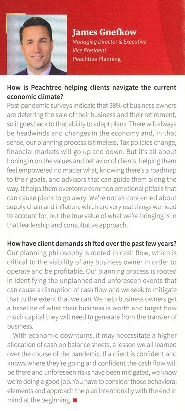 Peachtree Planning's James Gnefkow featured on Focus Atlanta's Roundtable: Wealth mindset
