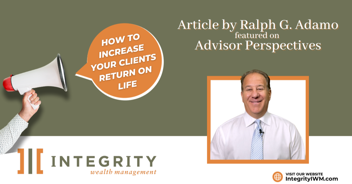 Article by Ralph G. Adamo featured on Advisor Perspectives