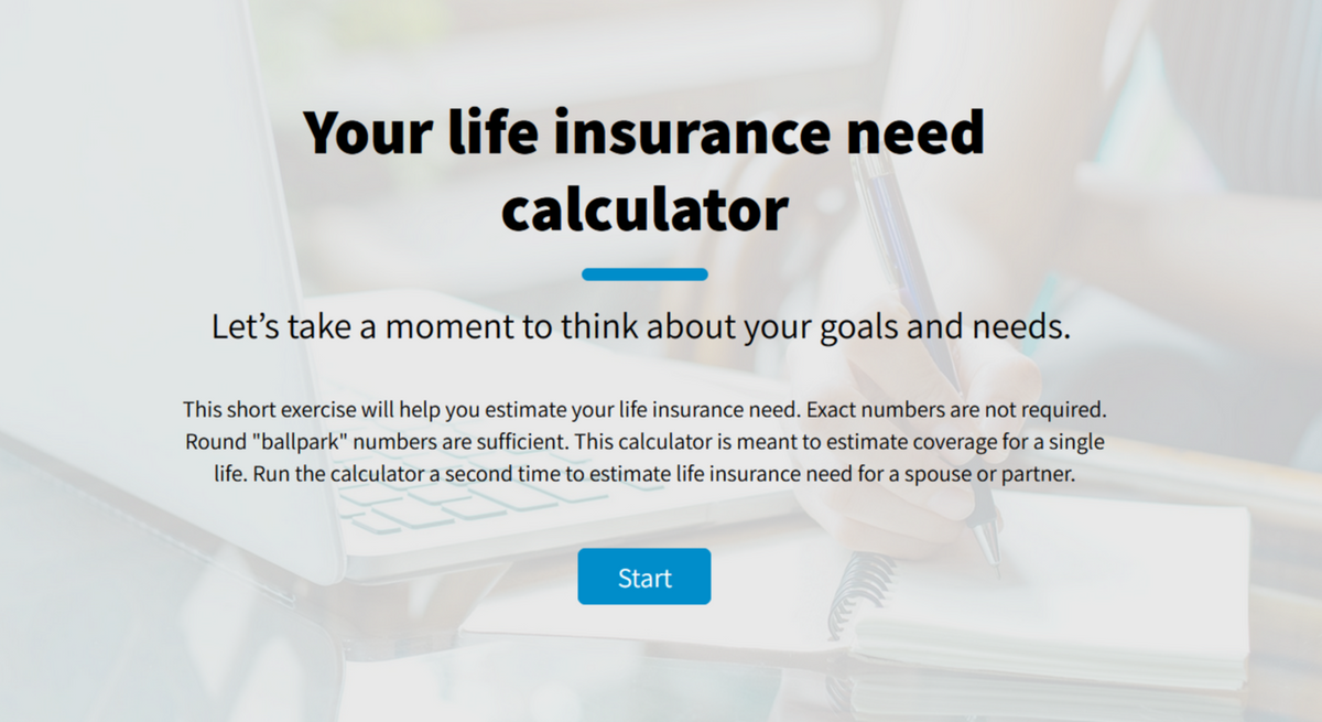 Your life insurance need calculator