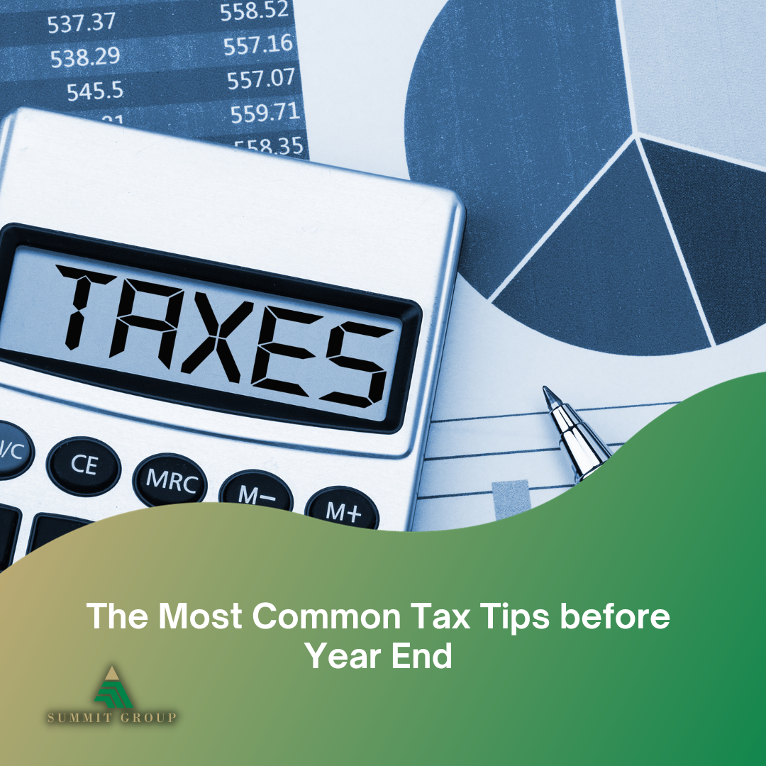 Tax Tips to Consider Before the End of the Year