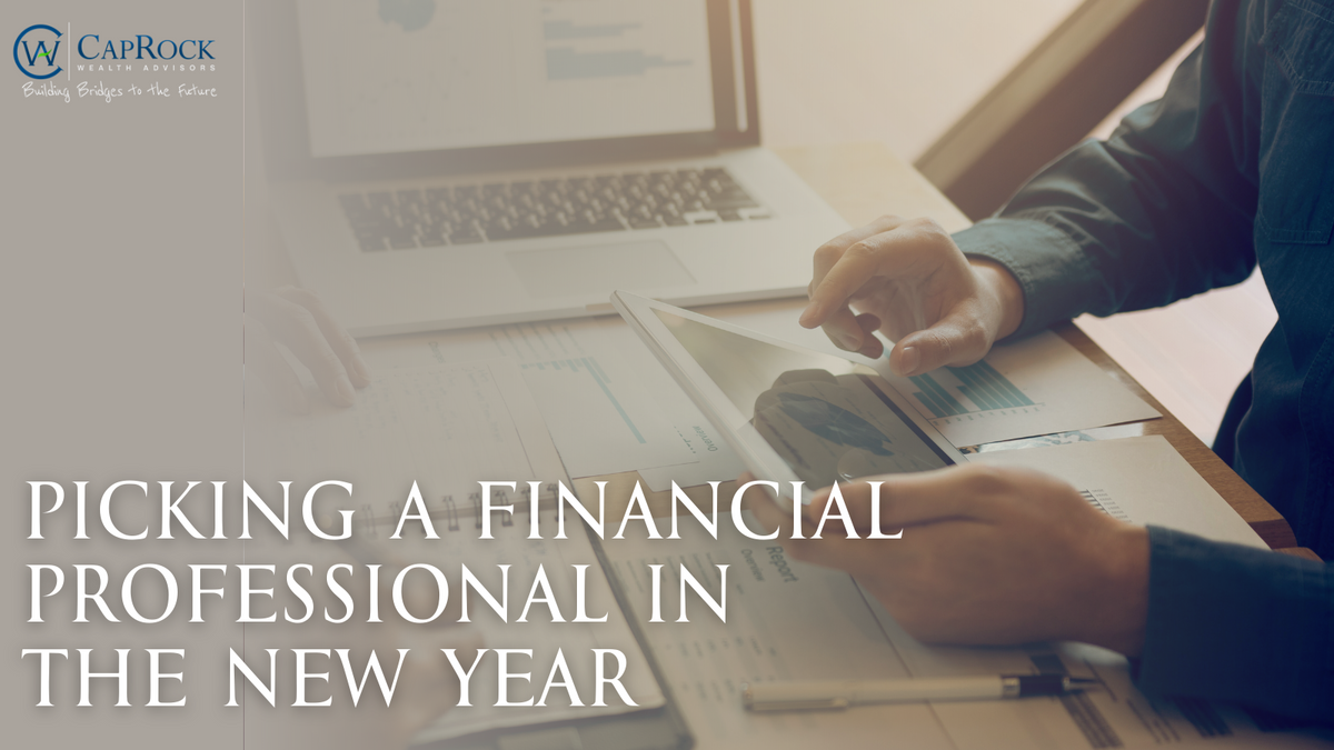 Picking a Financial Professional in the New Year