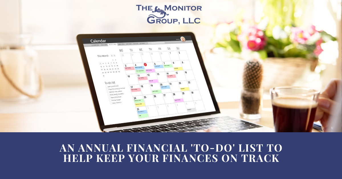An Annual Financial 'To-Do' List to Help Keep Your Finances on Track