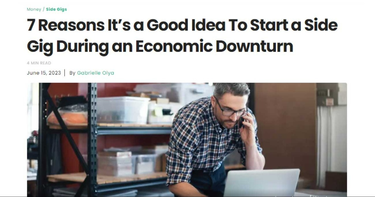 Go Banking Rates: Economic Turndowns and Side Gigs