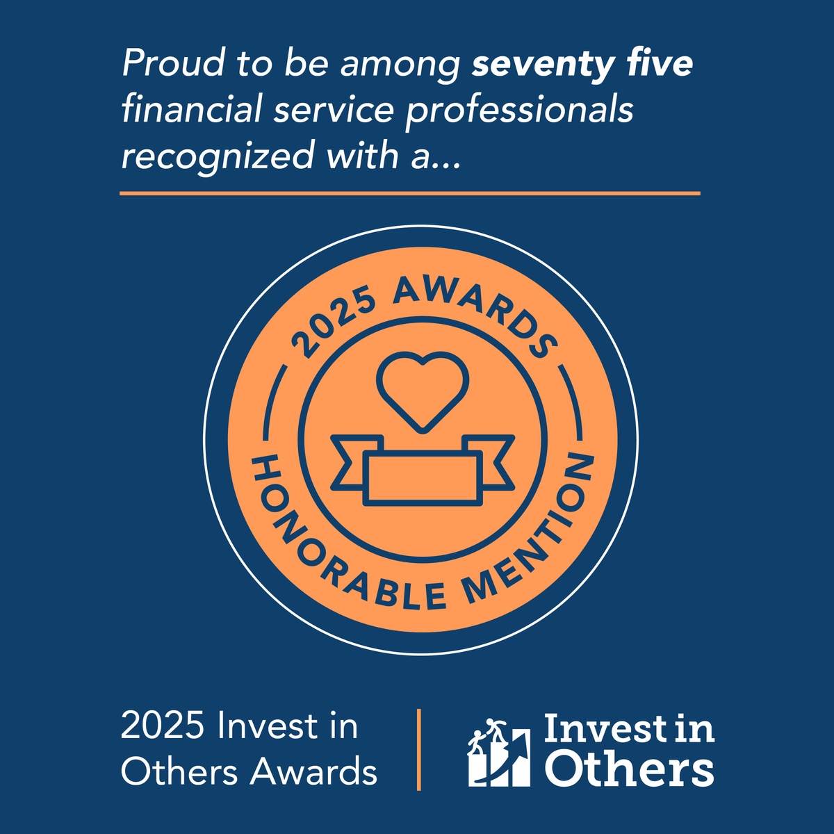 Honorable Mention for Volunteer of the Year Award!
