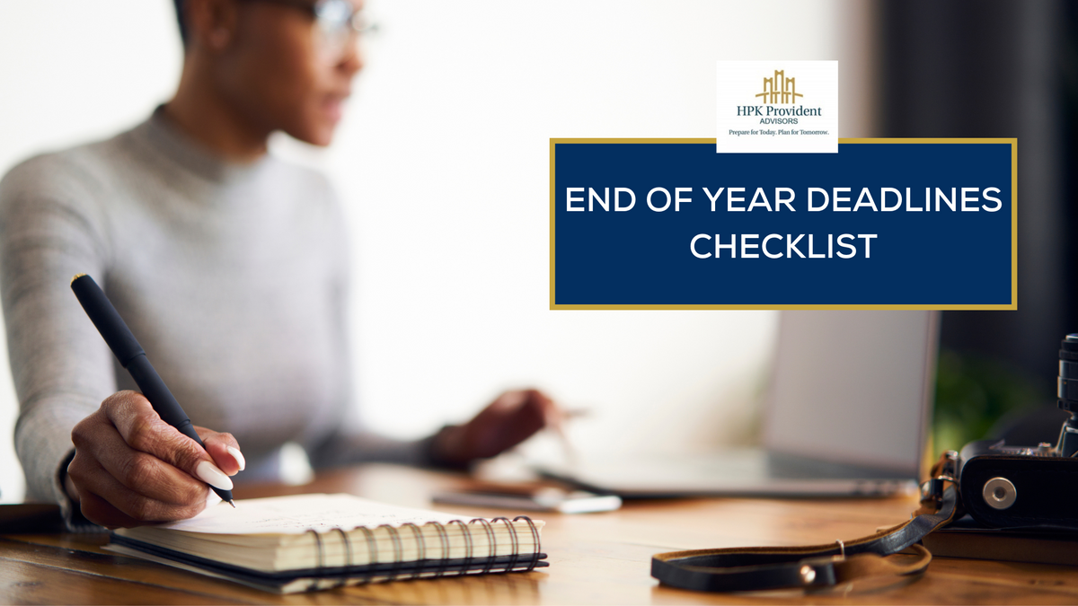End of Year (EOY) Deadlines Checklist