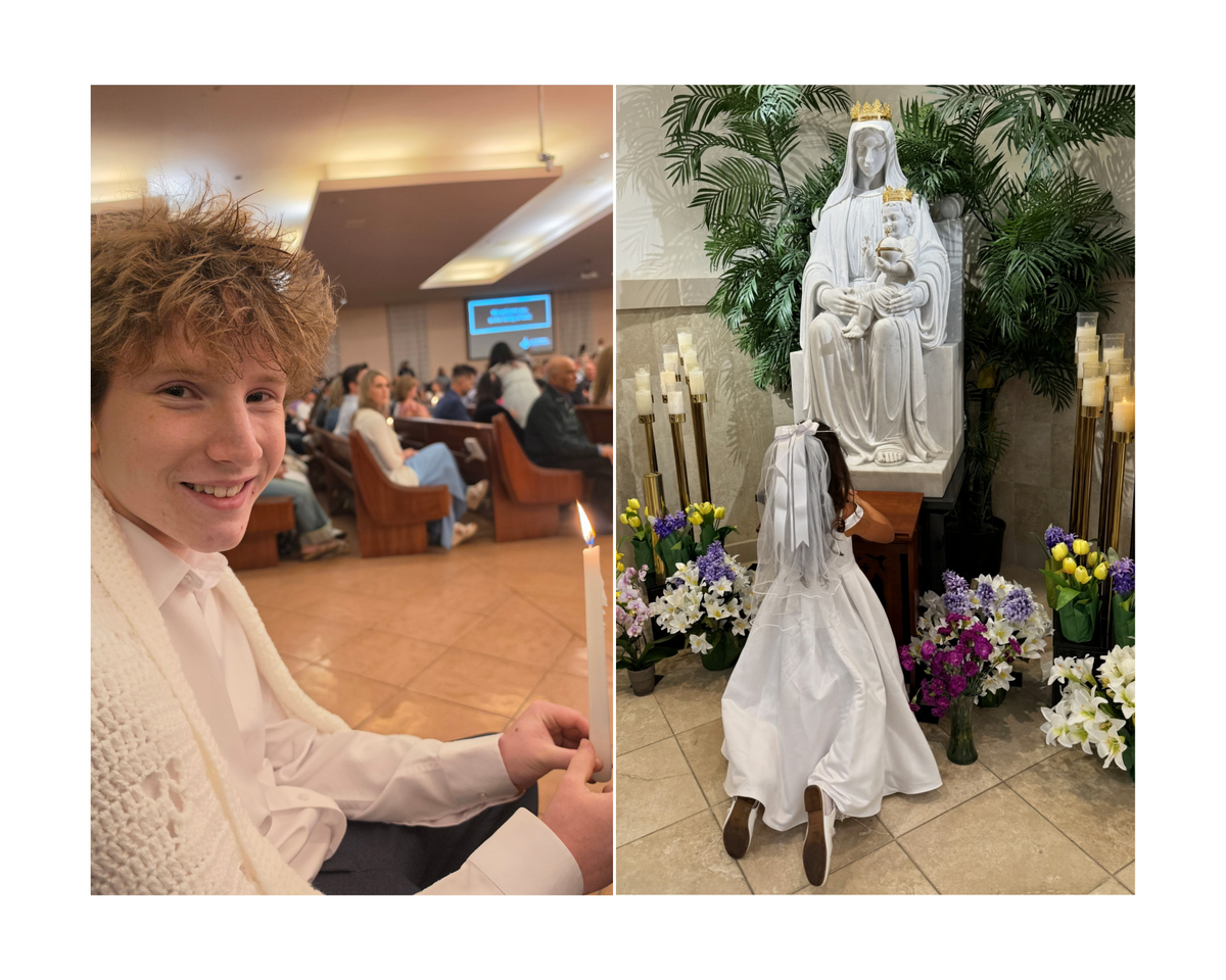 Special Month of Faith: Kids Sacraments received during the Month of Easter