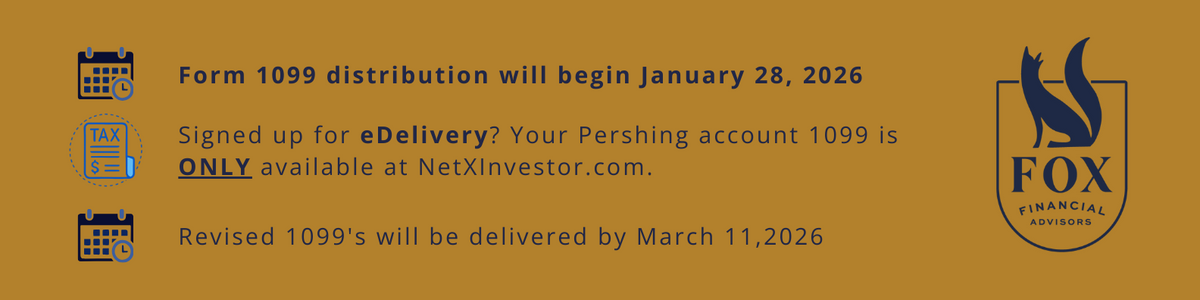 Form 1099 Tax Information Statement Delivery Schedule