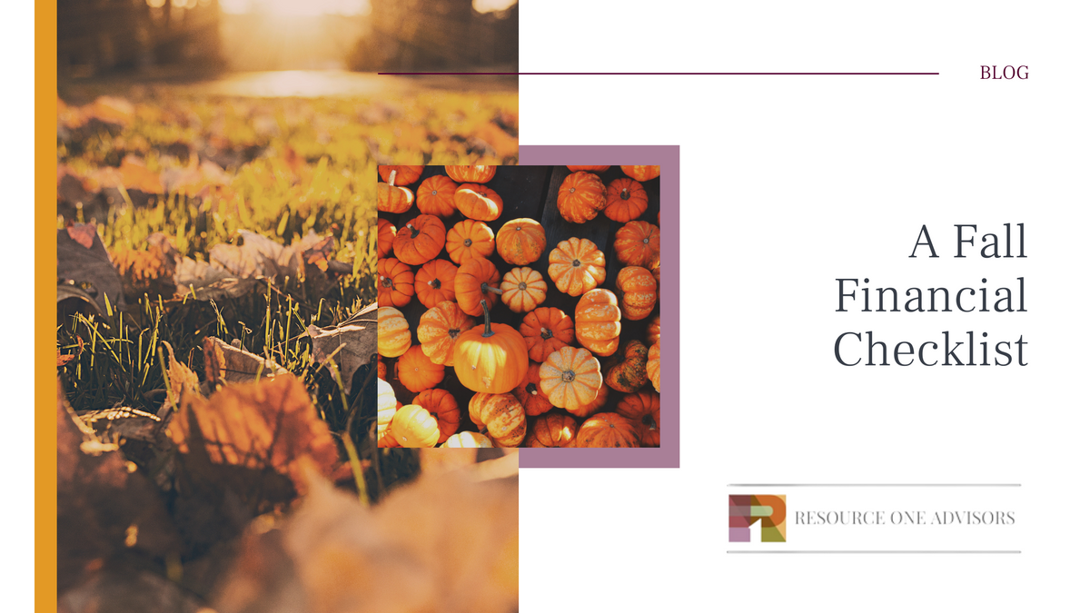 A Fall Financial Checklist