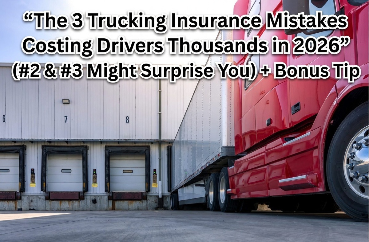 The 3 Trucking Insurance Mistakes Costing Drivers Thousands in 2026 (#2 & #3 Might Surprise You) + 1