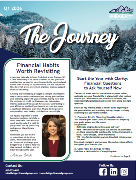 Q1 Newsletter: Financial Habits Worth Revisiting