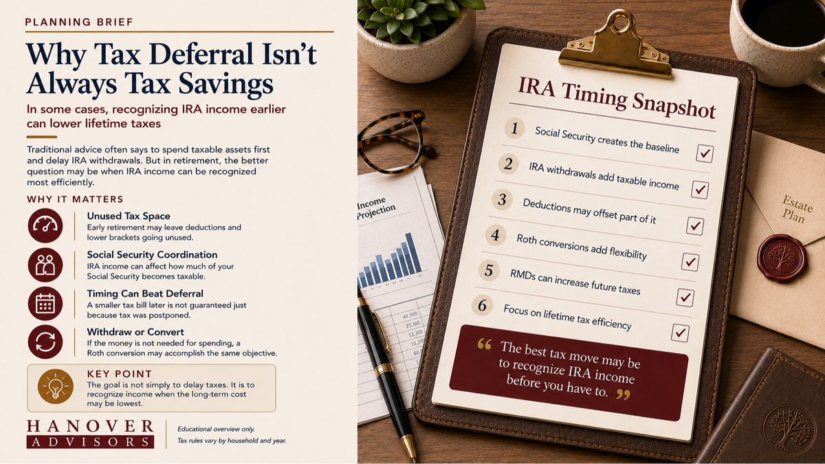 Why Tax Deferral Isn’t Always Tax Savings