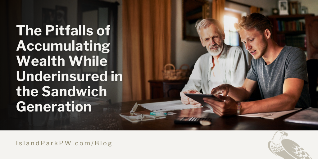The Pitfalls of Accumulating Wealth While Underinsured in the Sandwich Generation