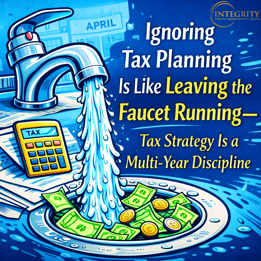 Ignoring Tax Planning is Like Leaving the Faucet Running - Tax Strategy Is a Multi-Year Discipline
