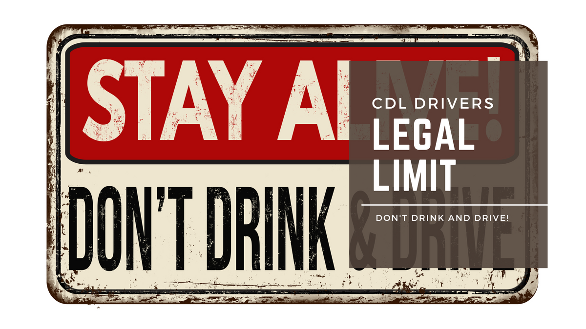 What is the Legal Limit of Alcohol in your blood if you have a CDL?