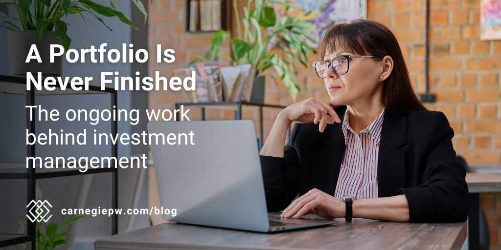 A Portfolio Is Never Finished