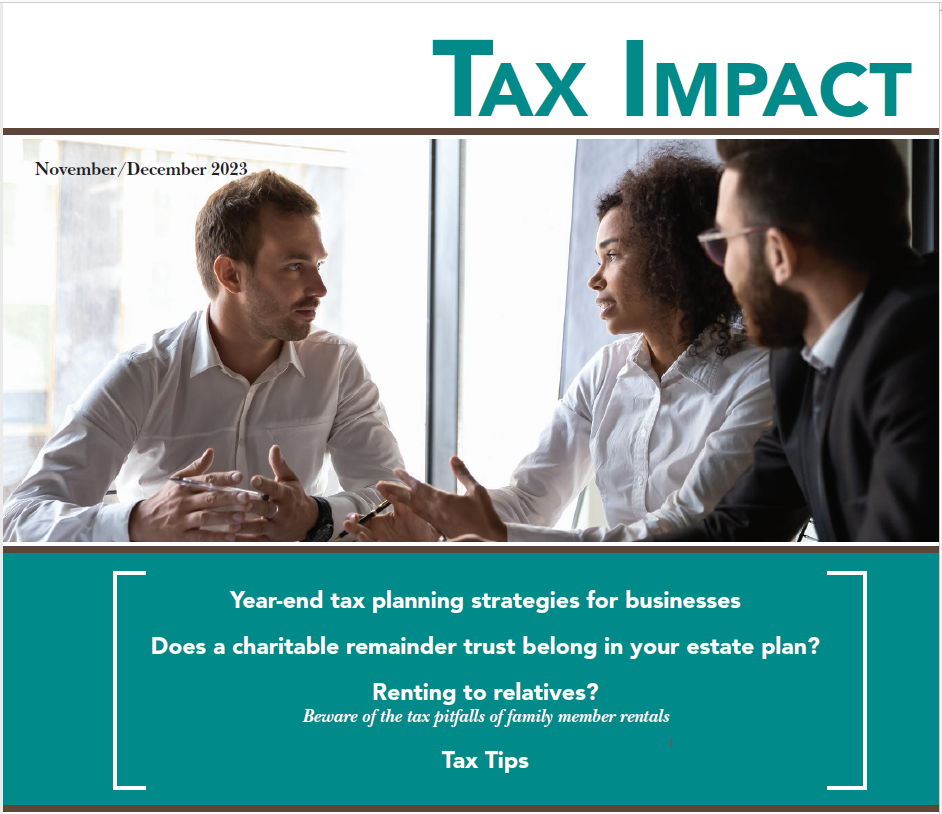 November / December Tax Impact