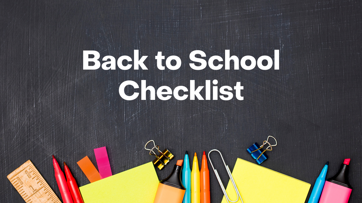 Back to School Checklist