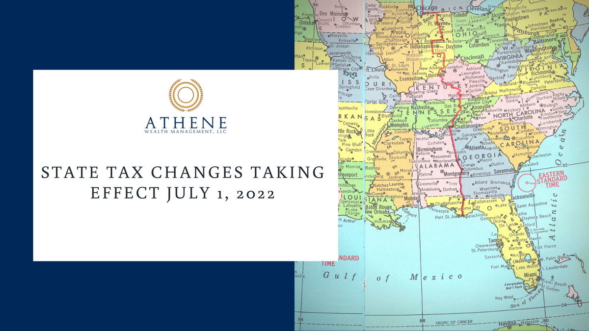 State Tax Changes Taking Effect July 1, 2022