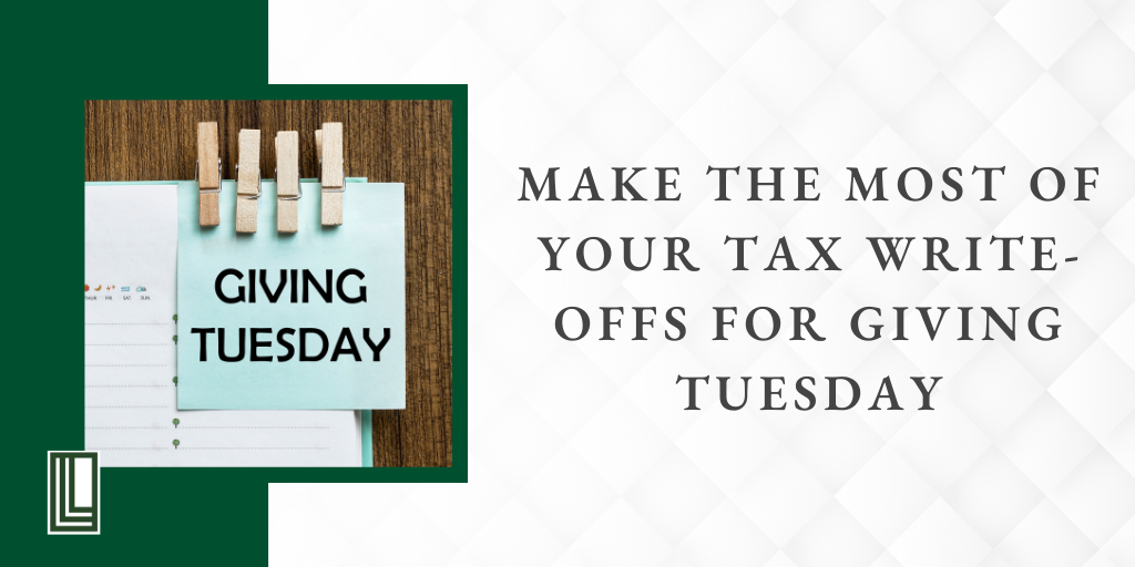 Make the Most of Your Tax Write-Offs for Giving Tuesday