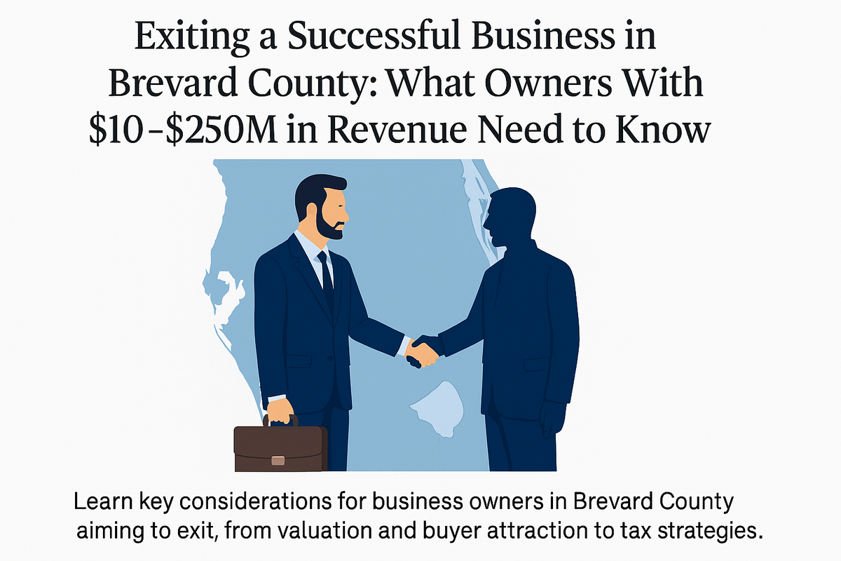 Exiting a Business in Brevard County: What Owners With $10–$250M in Revenue Need to Know