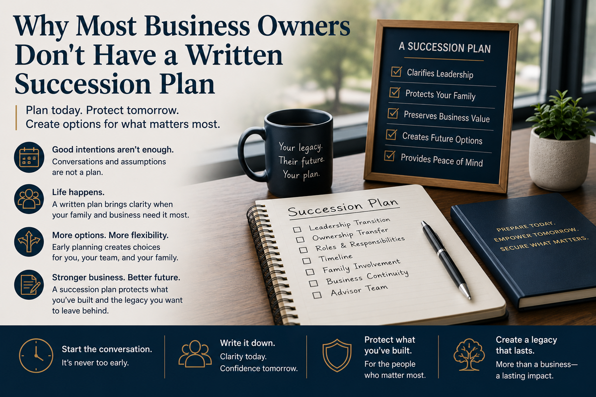 Why Most Business Owners Don’t Have a Written Succession Plan