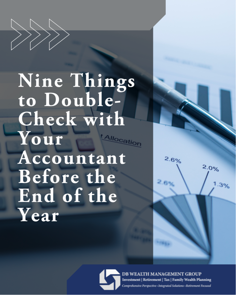 Nine Things to Double-Check with Your Accountant Before the End of the Year