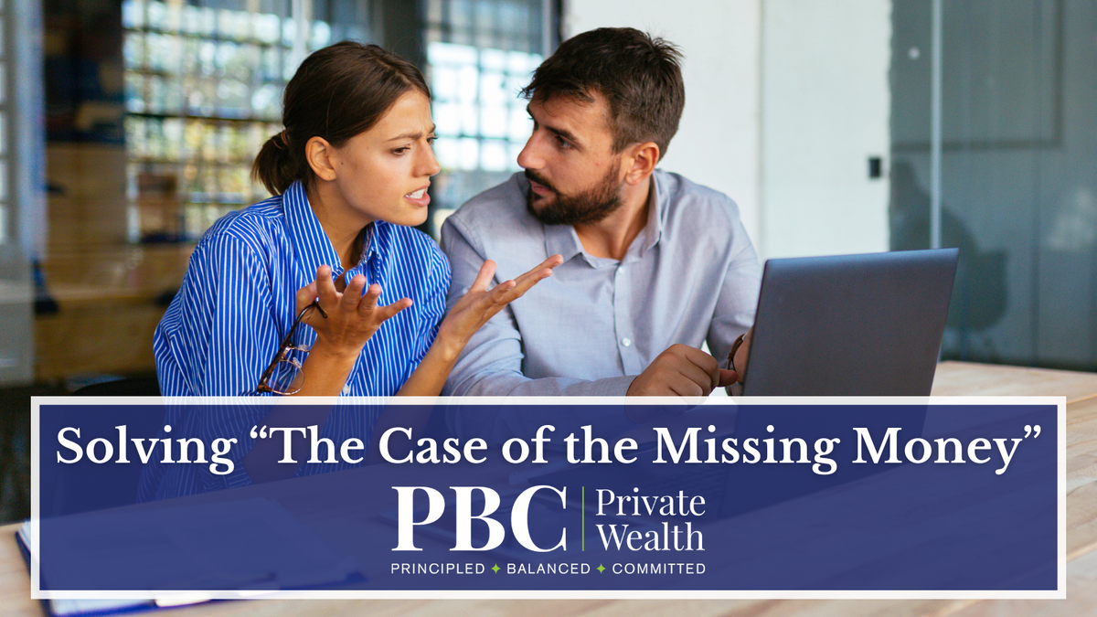 Solving “The Case of the  Missing Money”