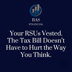 Your RSUs Vested. The Tax Bill Doesn't Have to Hurt the Way You Think.
