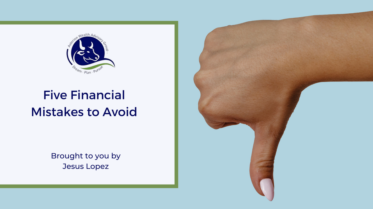 Five Financial Mistakes to Avoid