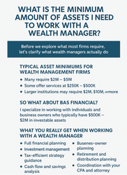 What Is the Minimum Amount of Assets You Need to Work With a Wealth Manager?