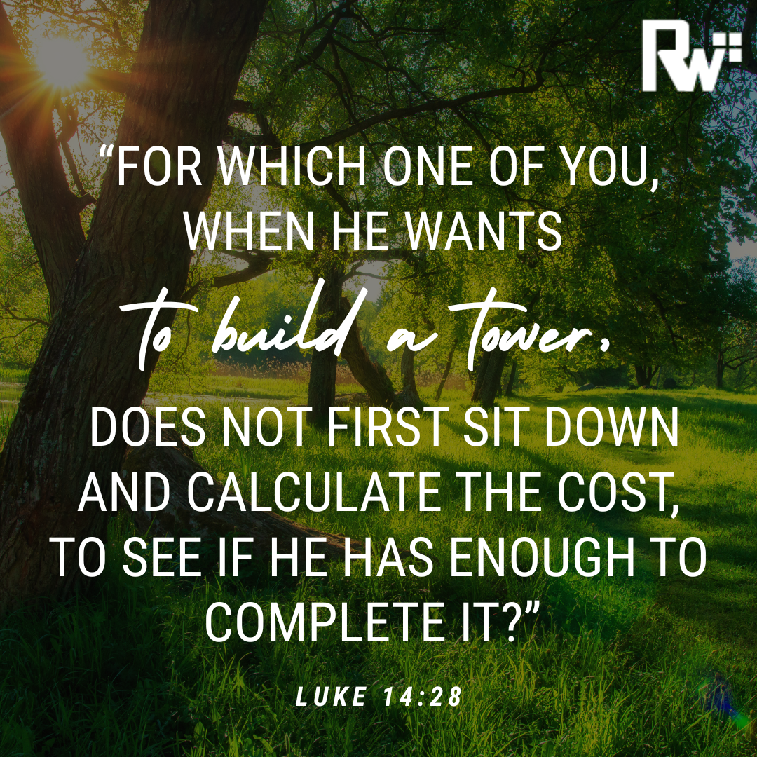 Faith & Finance Fridays: Counting the Cost - Reflect