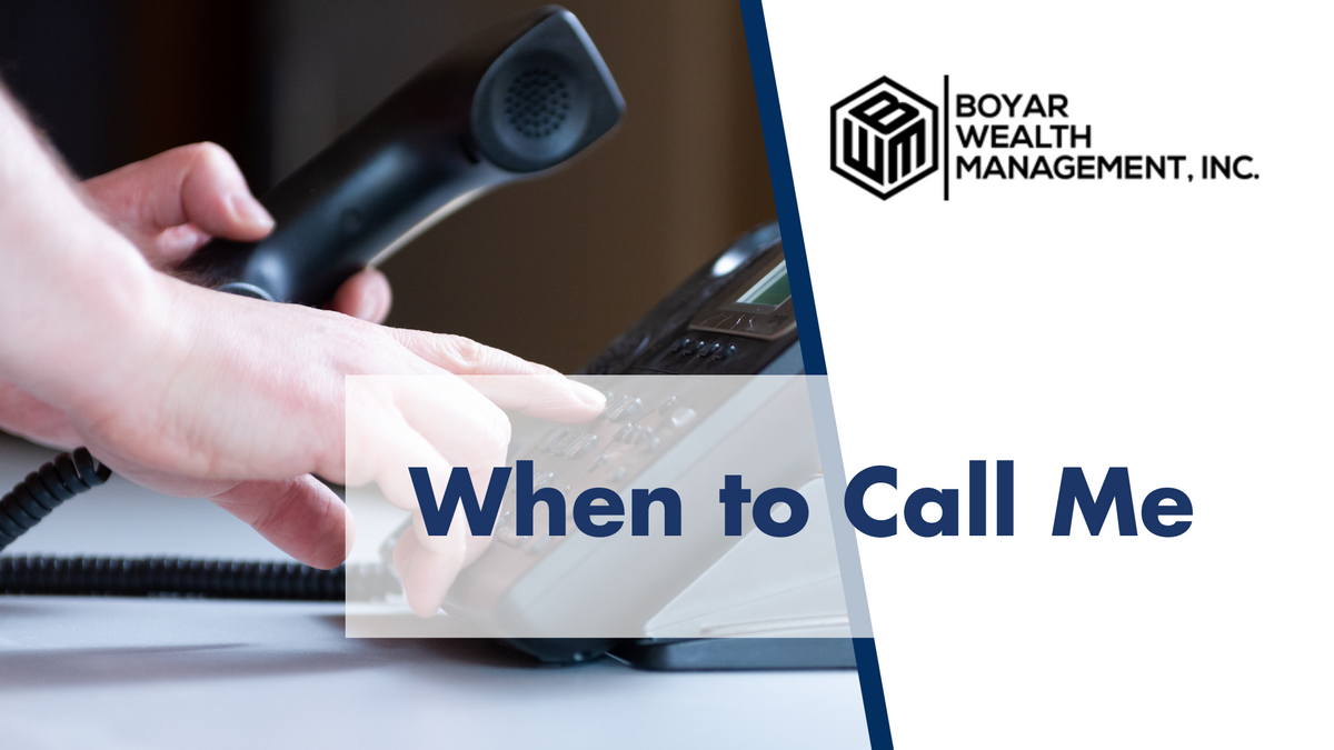 When to Call Me