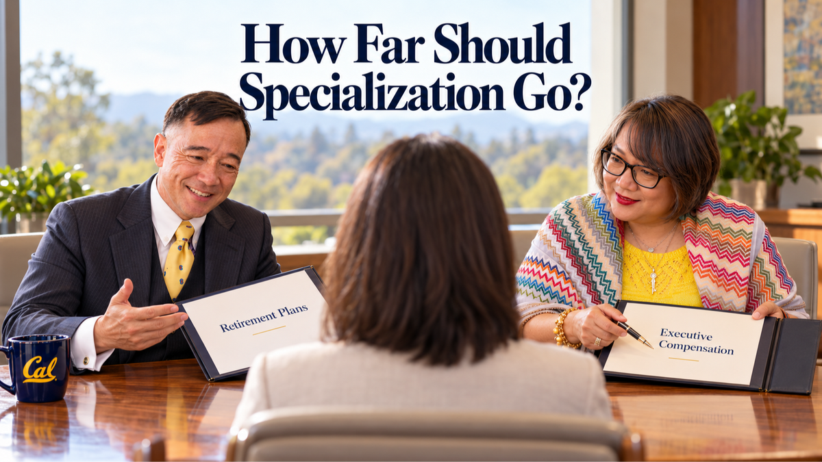 How far do you go in specializing?