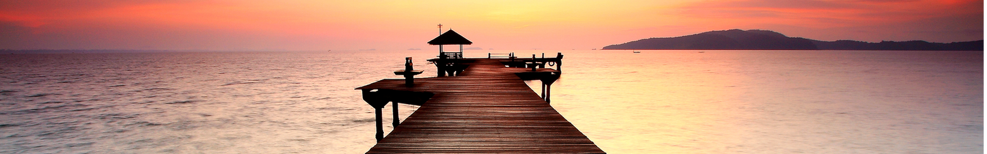 Dock during sunset