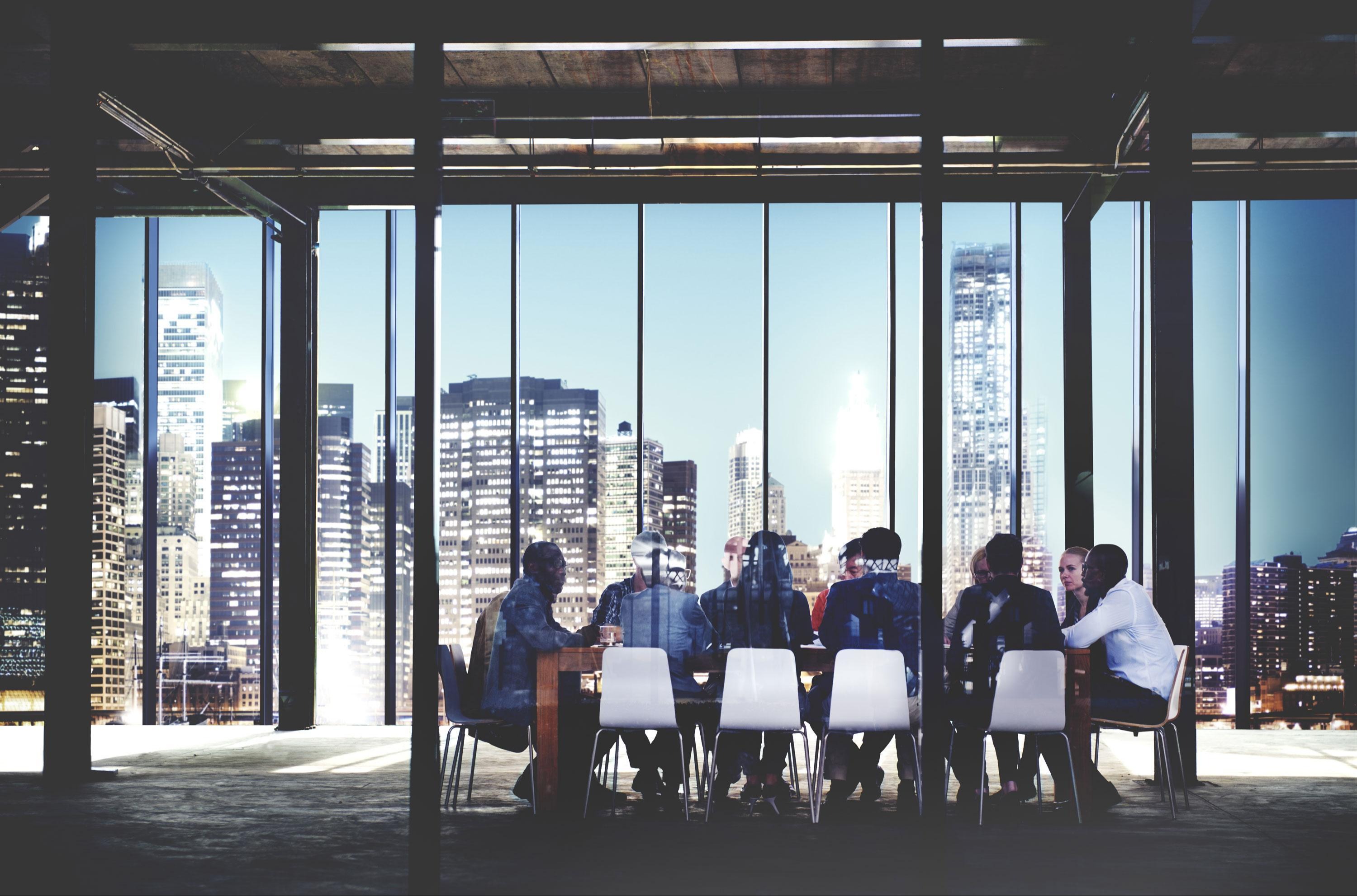 Board meeting in the city 