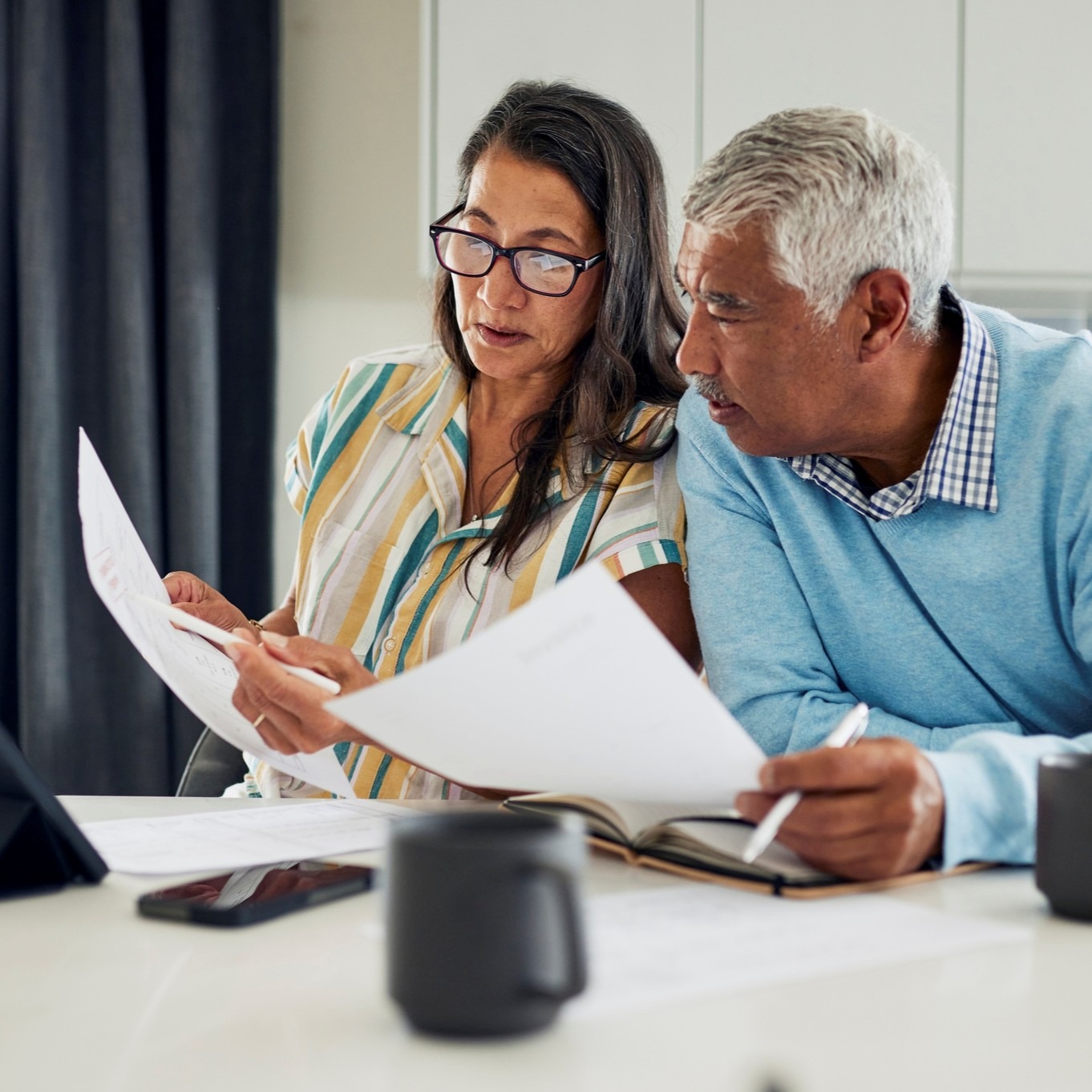 Couple Managing Finances